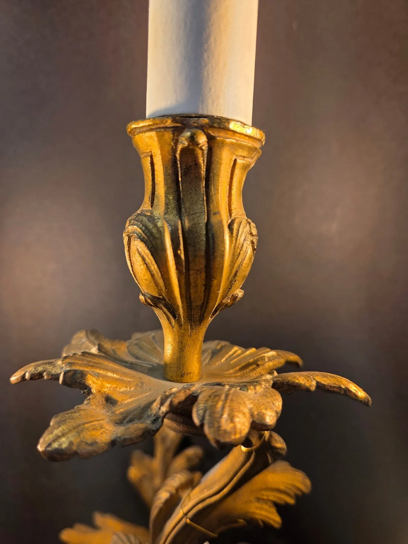 Pair Of 3-Arm Rococo Wall Lights, c. 1930 – view 3