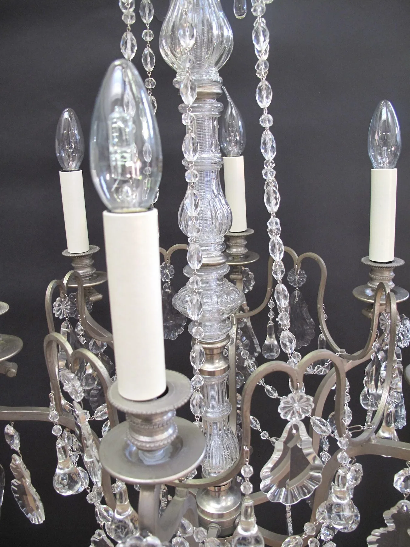 6-Arm French Chandelier, c. 1930 – view 3