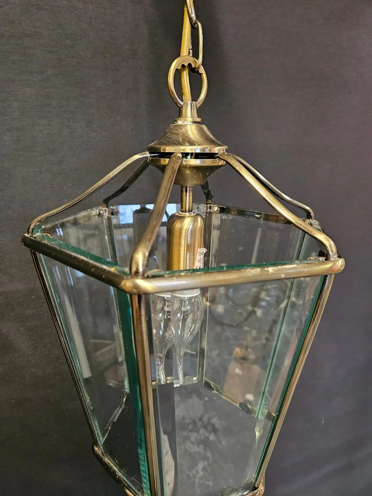 Pair Of Bevelled-Glass Lanterns, c. 1980 – view 3