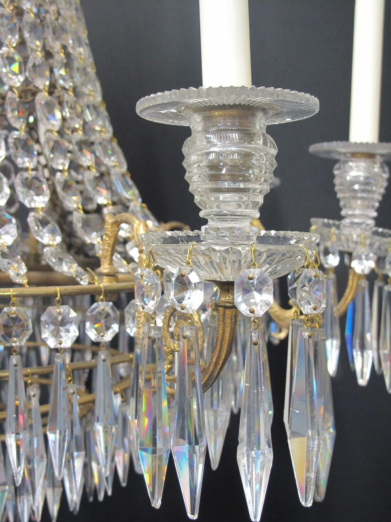 8-Arm English Regency Chandelier, c. 1820 – view 3