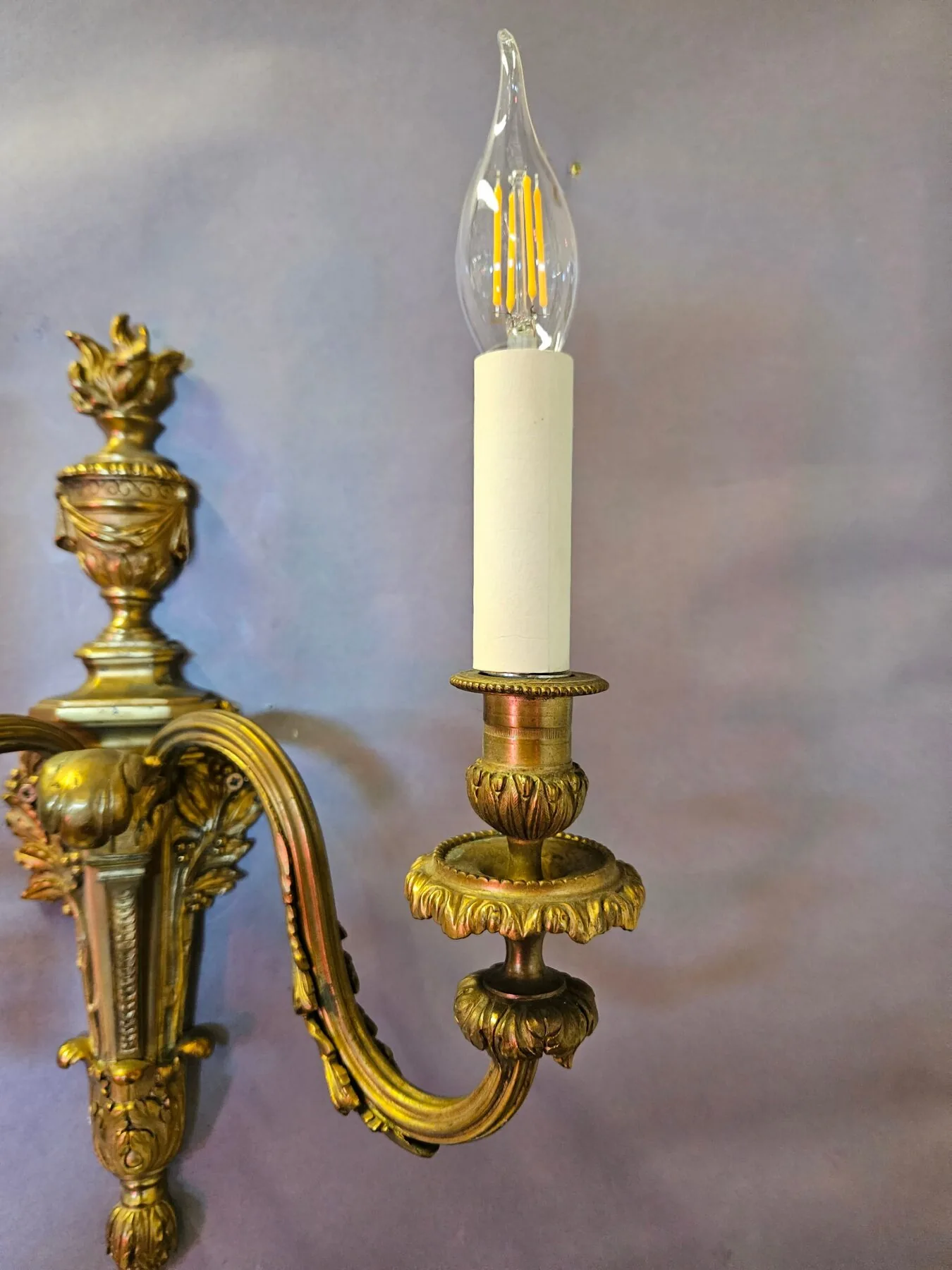 Pair Of 2-Arm Adam-Style Wall Lights, c. 1930 – view 3