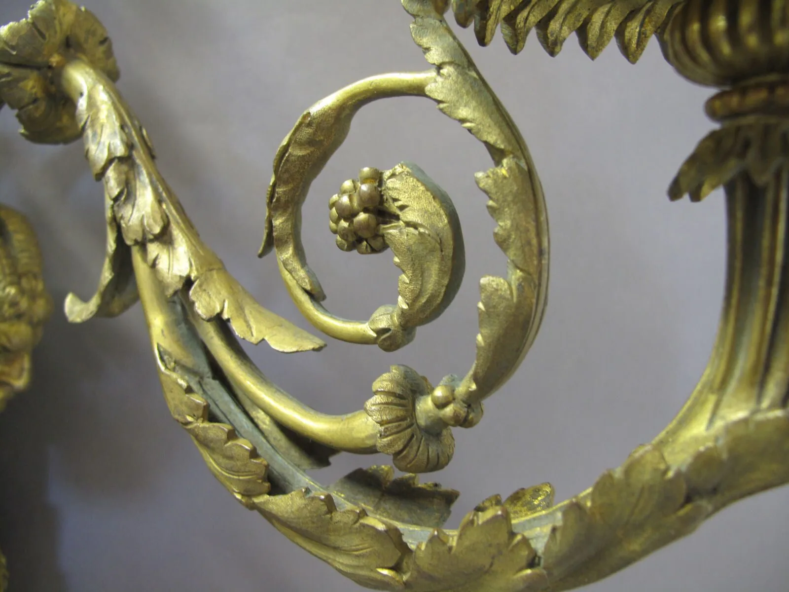 Pair of 3-Arm Louis XVI-Style Ormolu Wall Lights, c. 1920 – view 4