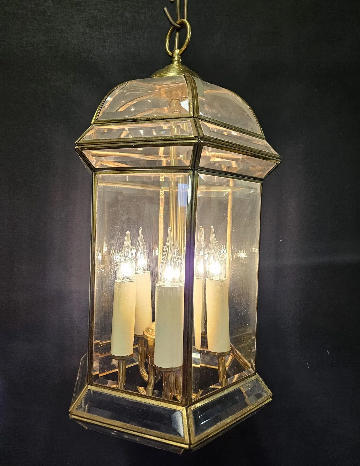 6-Sided Glass-Domed Lantern, c. 1980 – view 4