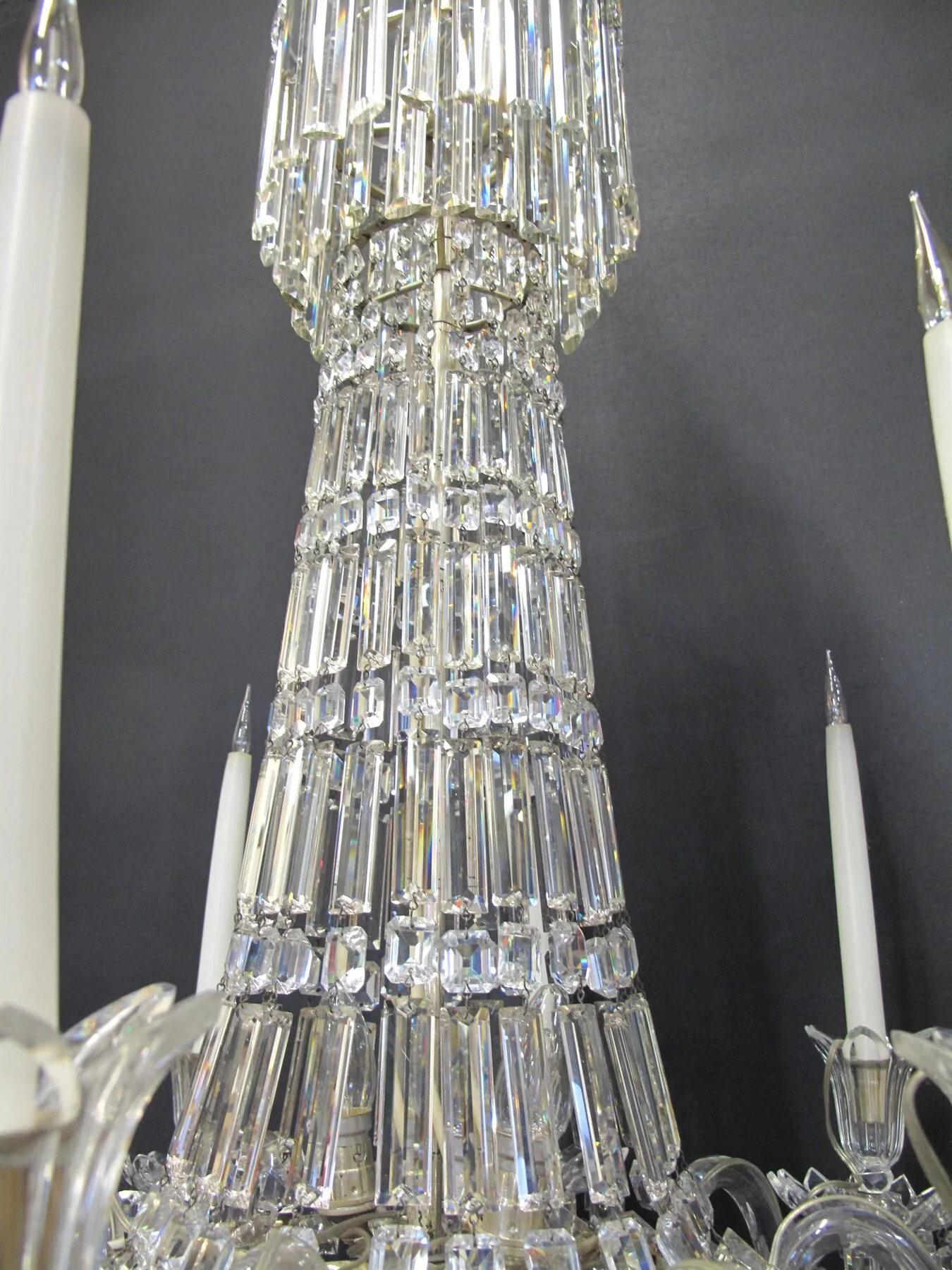 8-Arm Rule Drop Chandelier, c. 1830 – view 4