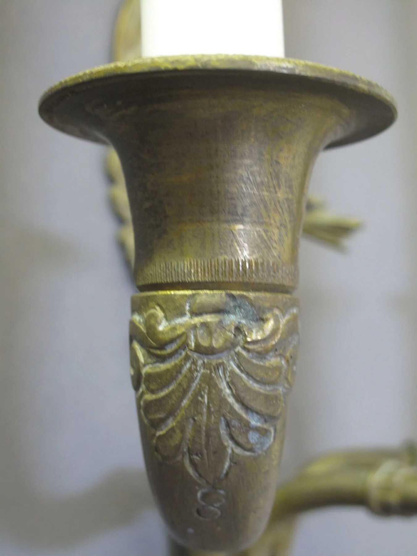 Pair Of 3-Arm Empire-Style Wall Lights, c. 1880 – view 4