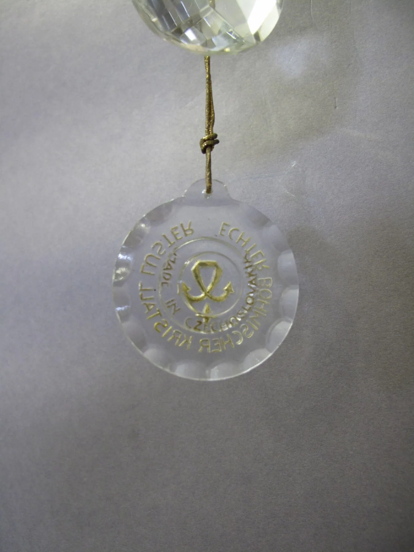 Single 3-Arm Maria Theresa Wall Light, c. 1950 – view 4