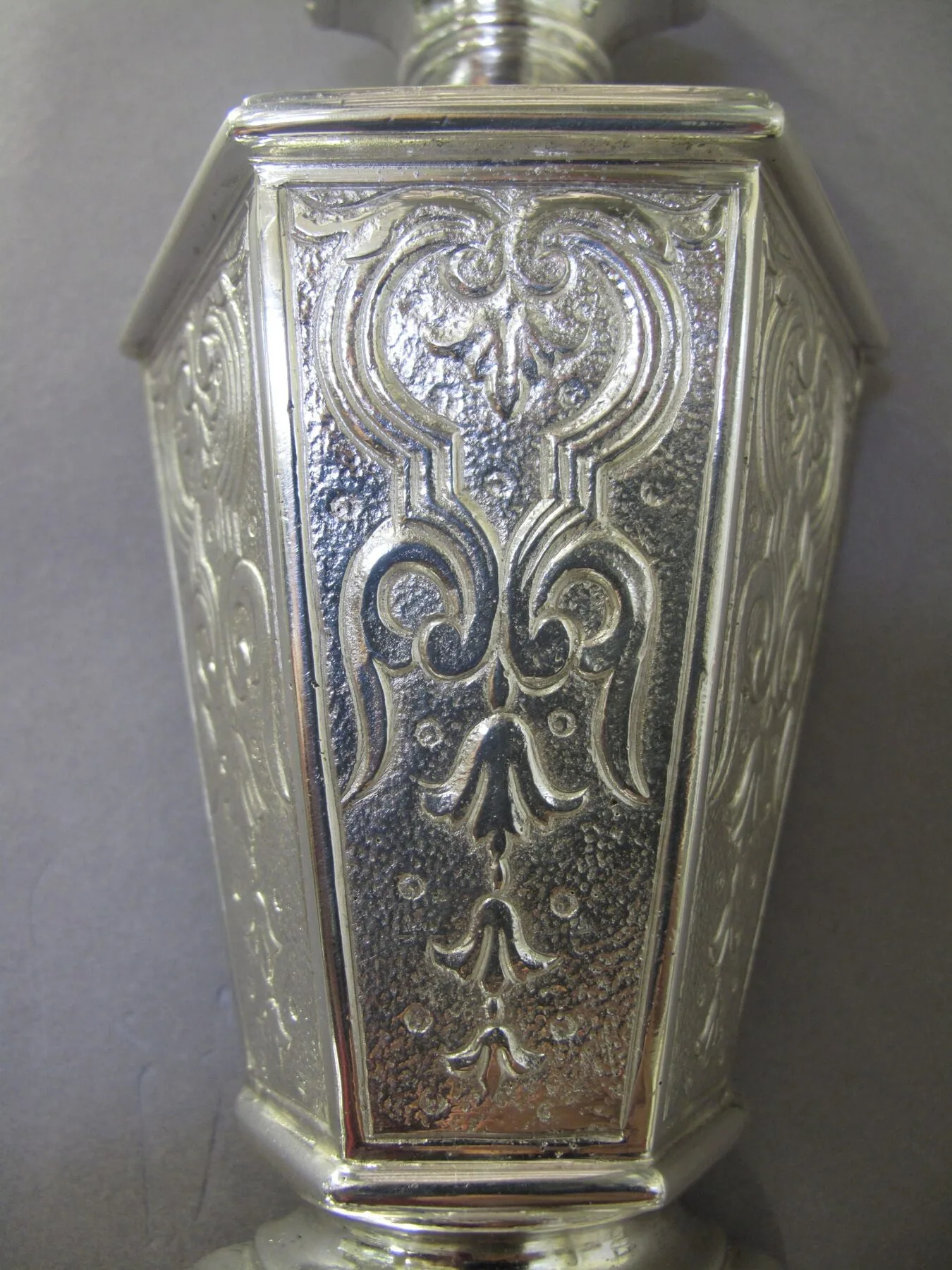 Single Silver Wall Light, c. 1920 – view 4