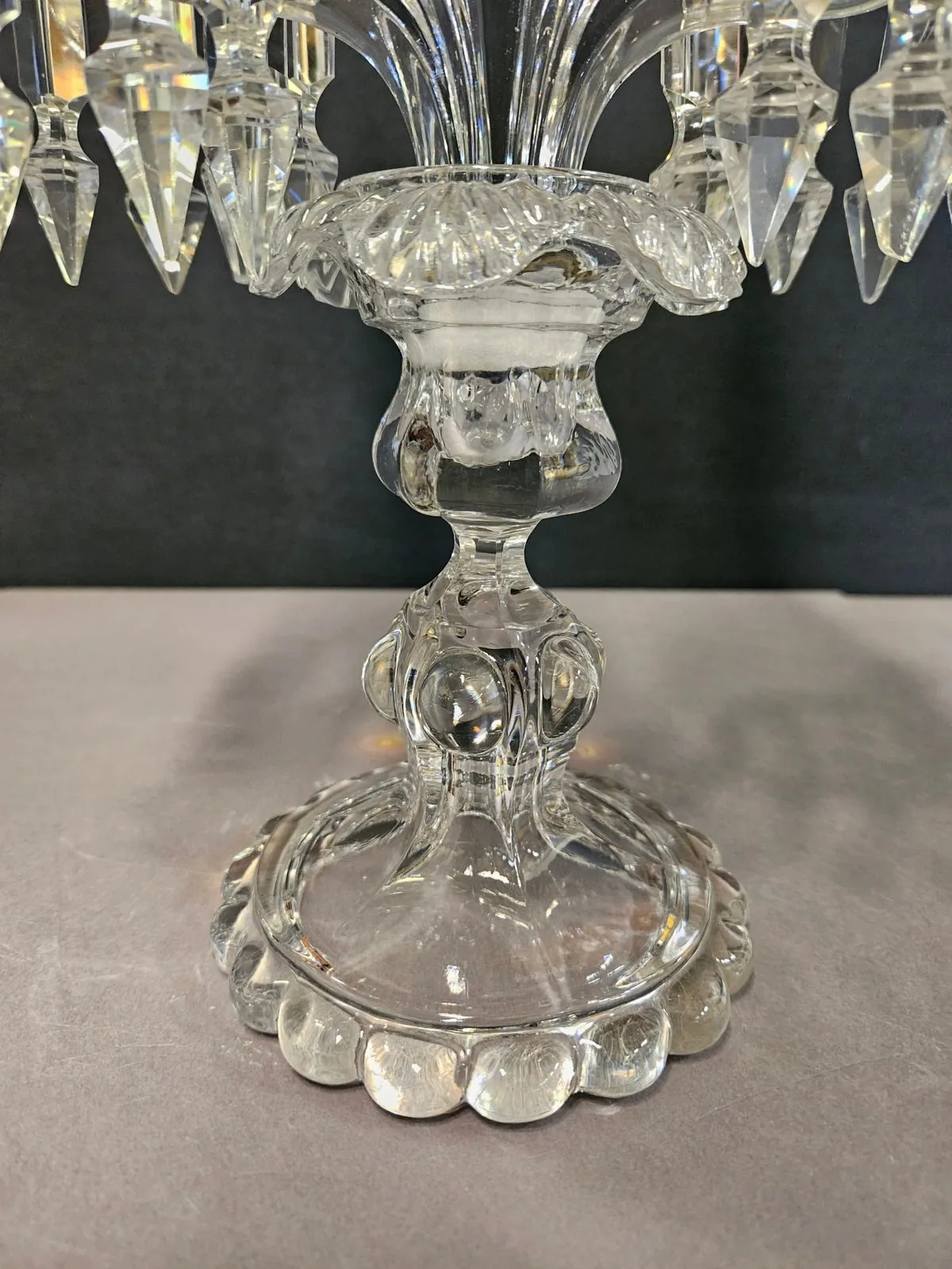 Pair Of Baccarat Candelabra, c. 1950 – view 4