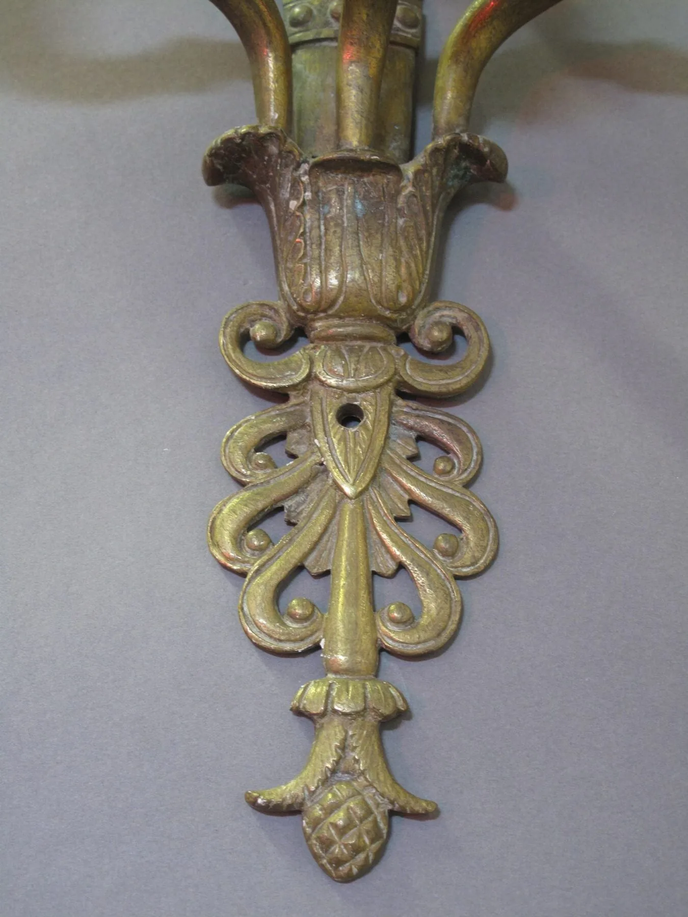 Pair Of 3-Arm Empire-Style Wall Lights, c. 1880 – view 5