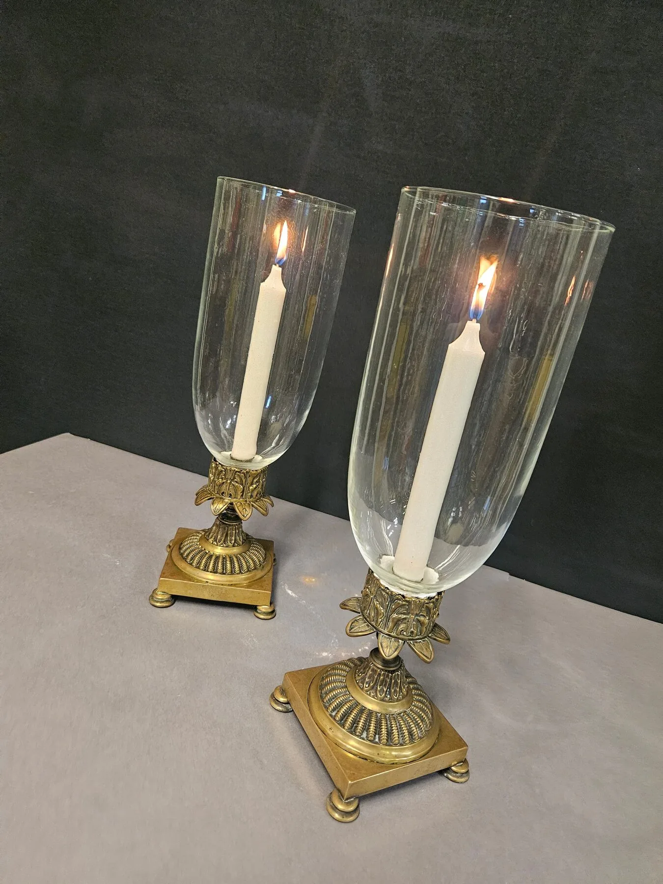 Pair of Storm Shade Candelabra, c. 1840 – view 5