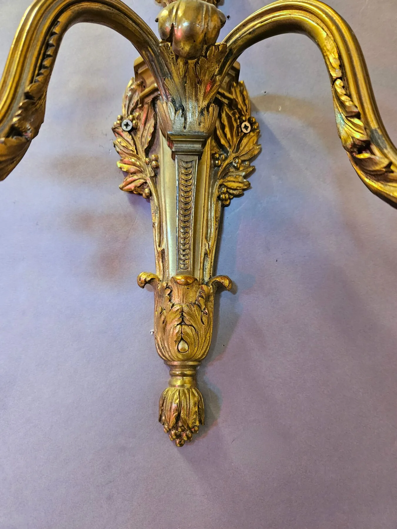 Pair Of 2-Arm Adam-Style Wall Lights, c. 1930 – view 5