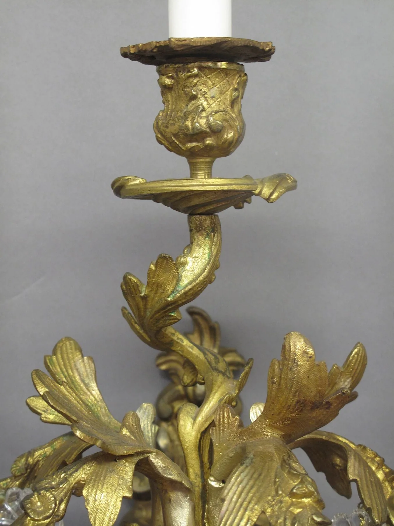Pair of 5-Arm Rococo Wall Lights, c. 1880 – view 5