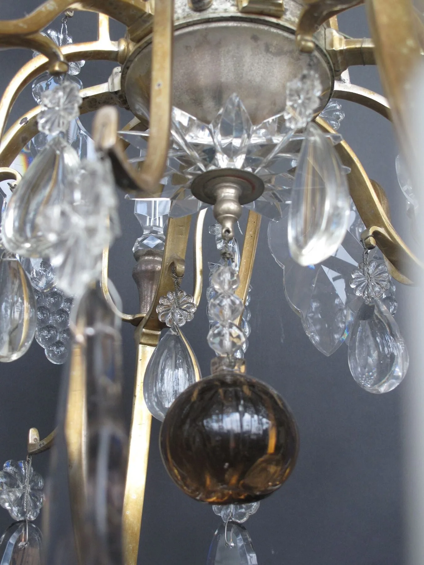 12-Arm French Cage Chandelier, c. 1860 – view 5