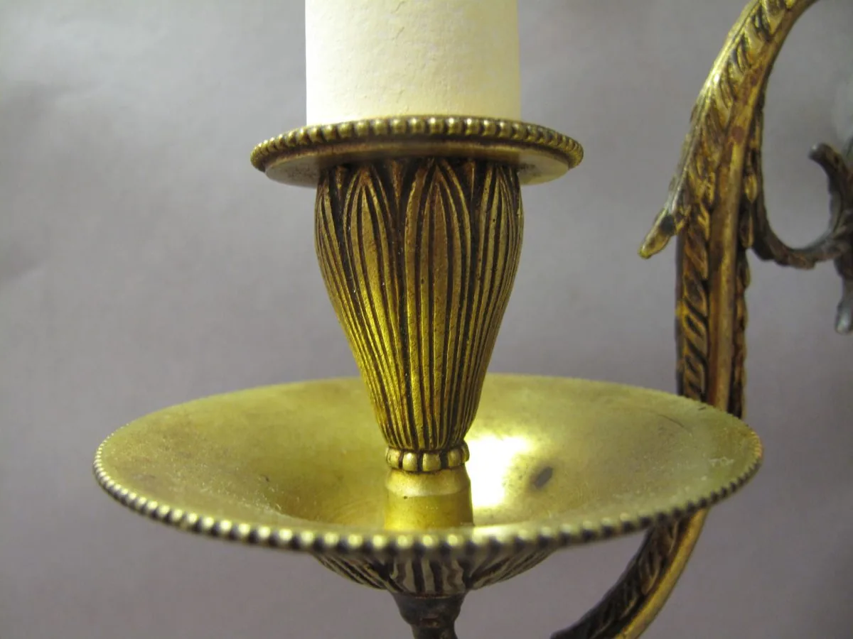 Pair Of 2-Arm Bow Wall Lights, c. 1930 – view 5