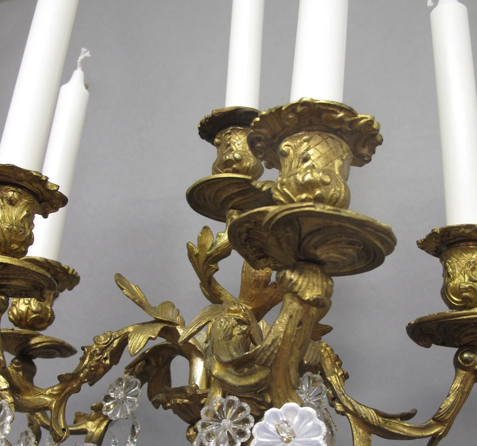 Pair of 5-Arm Rococo Wall Lights, c. 1880 – view 6