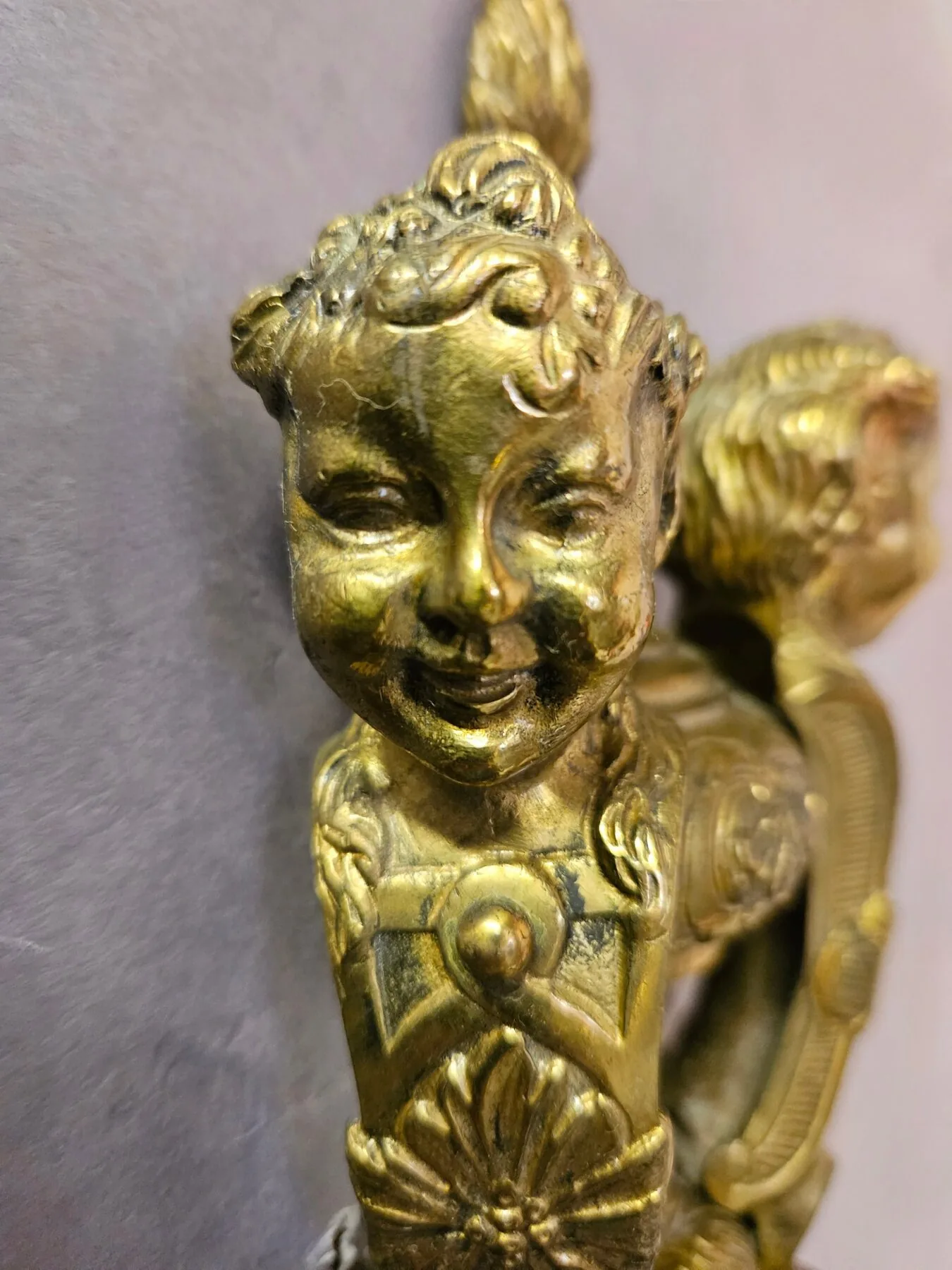 Pair Of 2-Arm Knole-Style Wall Lights, c. 1950 – view 6