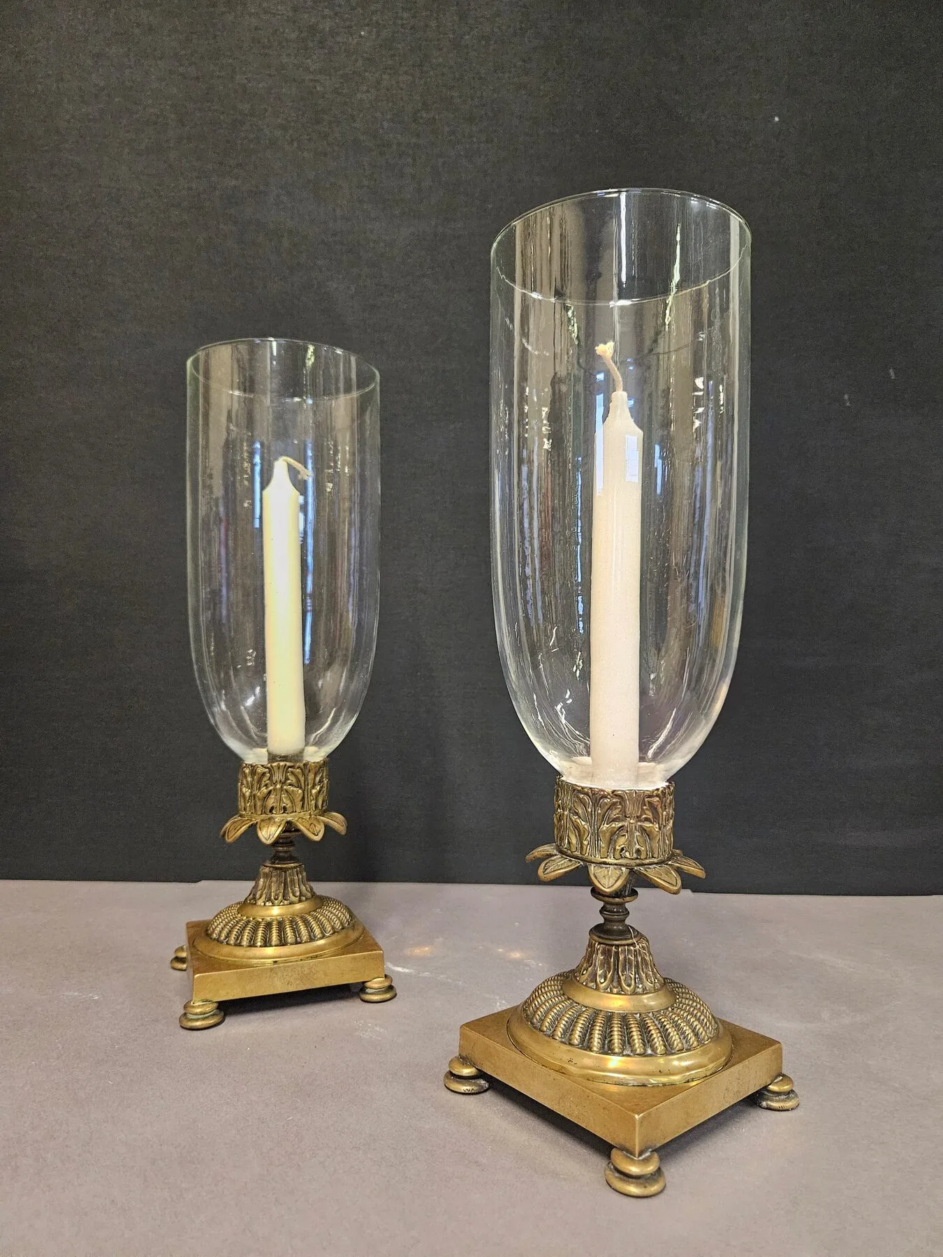 Pair of Storm Shade Candelabra, c. 1840 – view 6