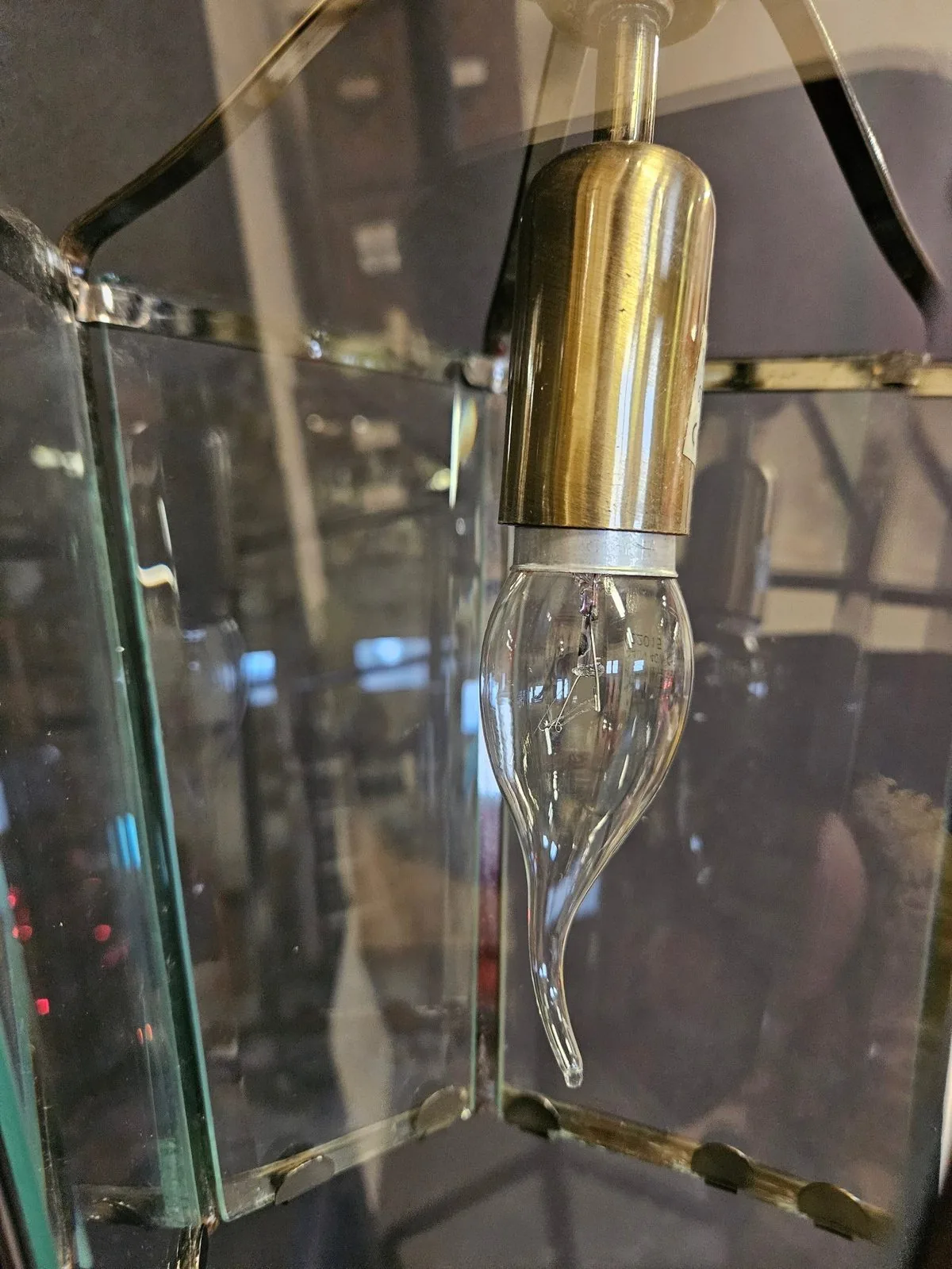 Pair Of Bevelled-Glass Lanterns, c. 1980 – view 6