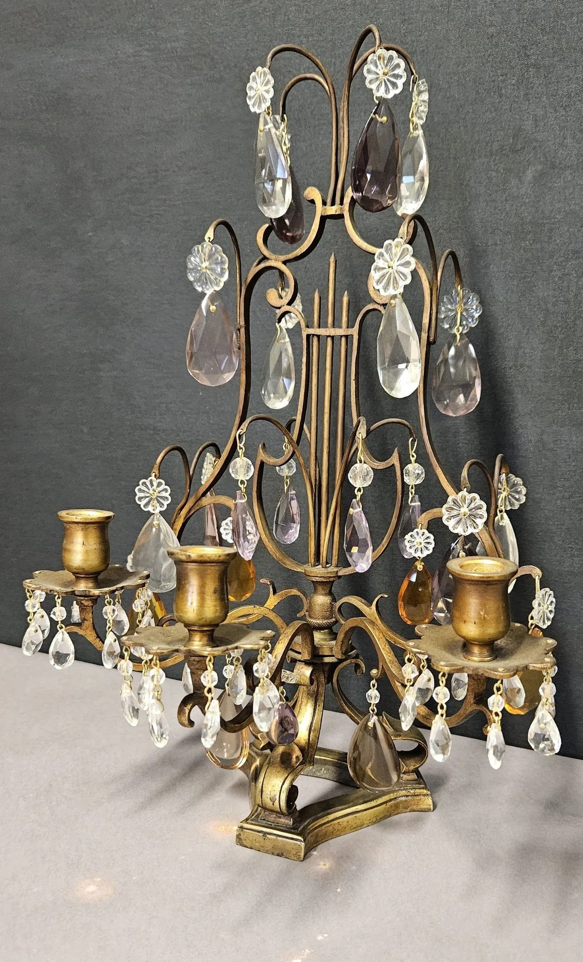 Pair Of 3-Arm French Candelabra, c. 1910 – view 6