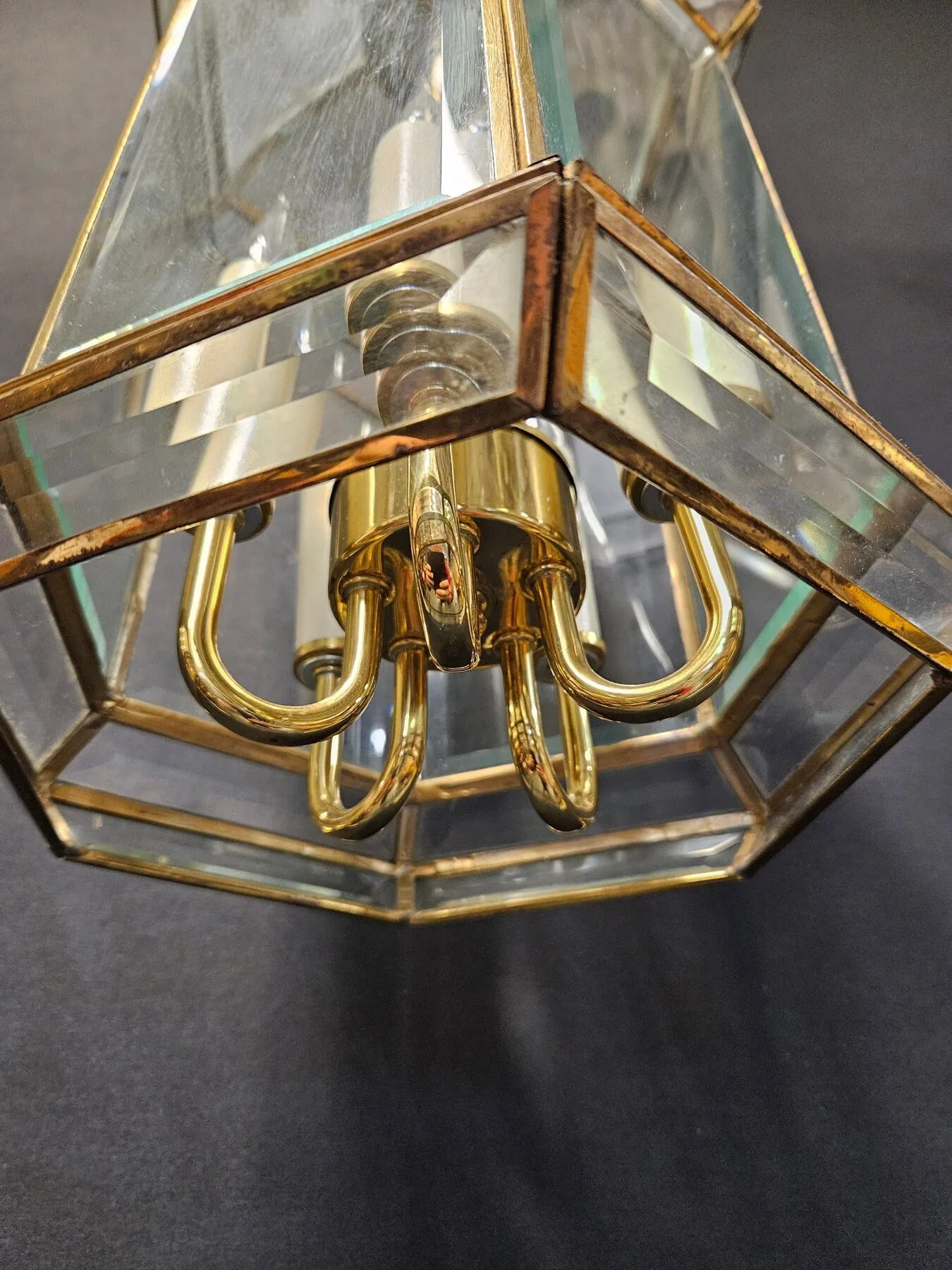 6-Sided Glass-Domed Lantern, c. 1980 – view 6