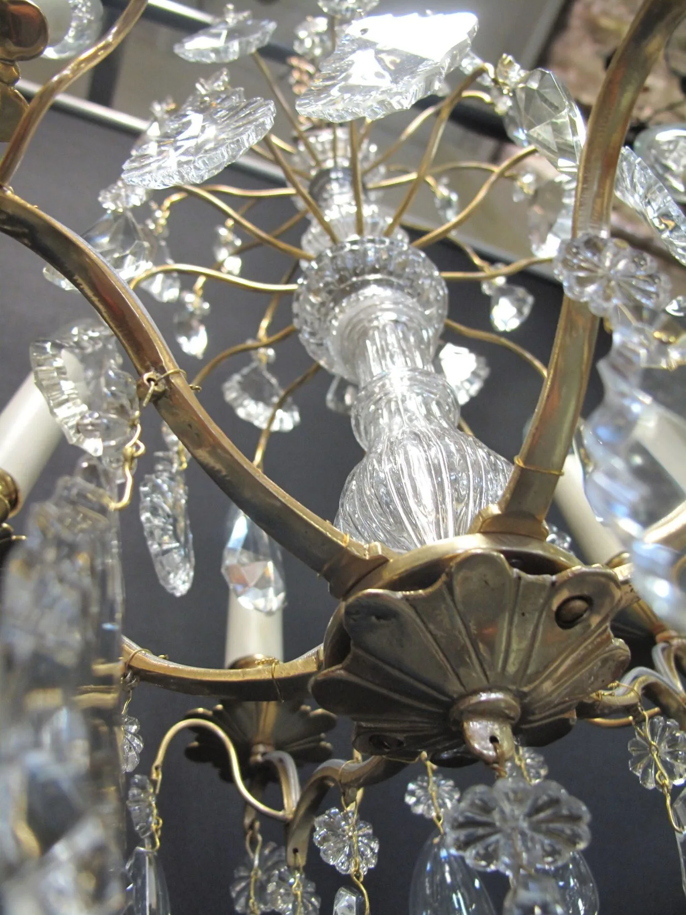 6-Arm French Chandelier, c. 1910 – view 6