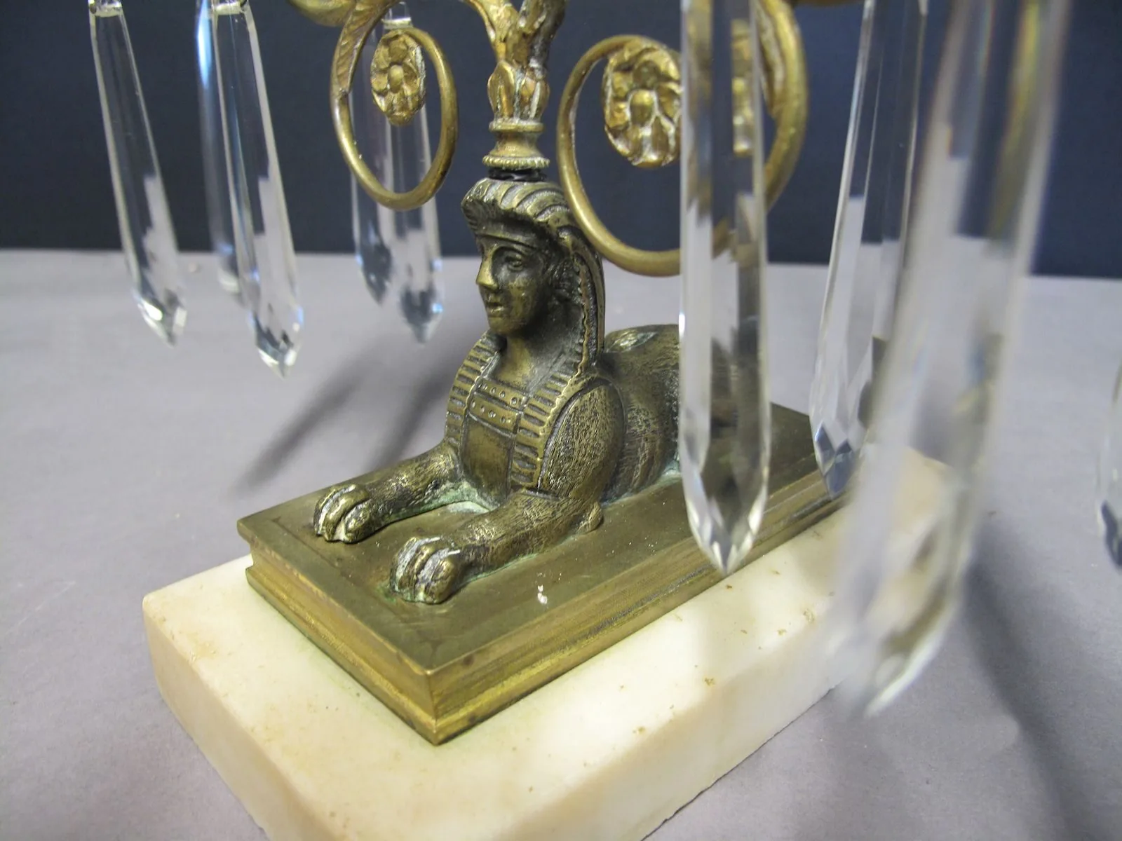 Pair of Sphinx Candelabra, c. 1820 – view 6