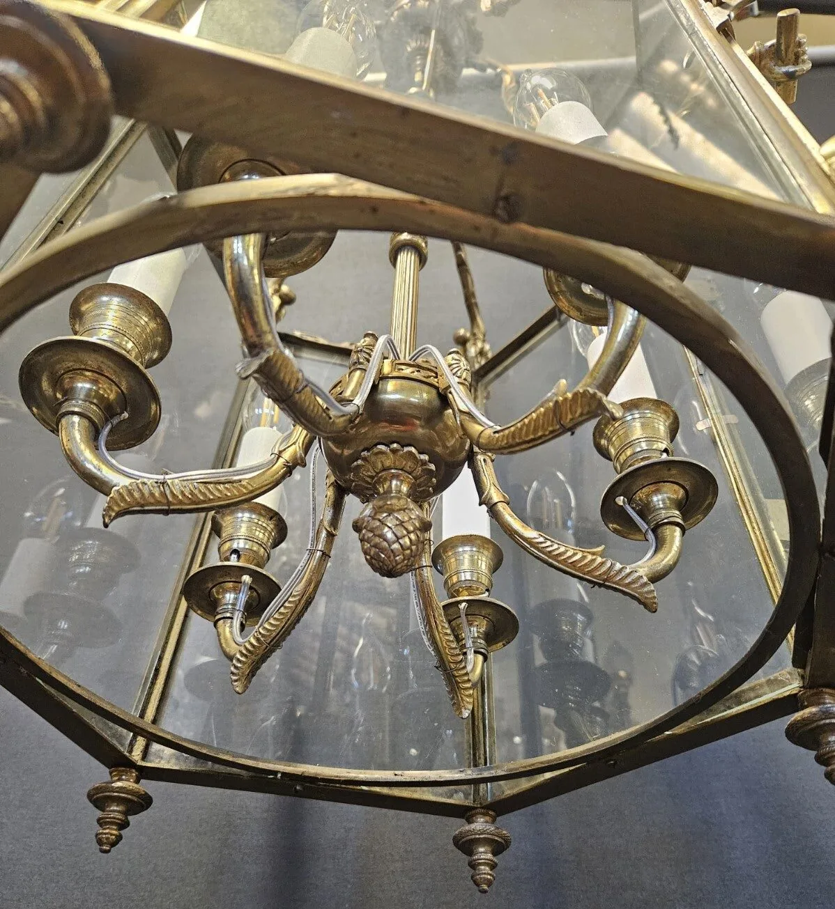 6-Sided Brass Lantern, c. 1820 – view 6