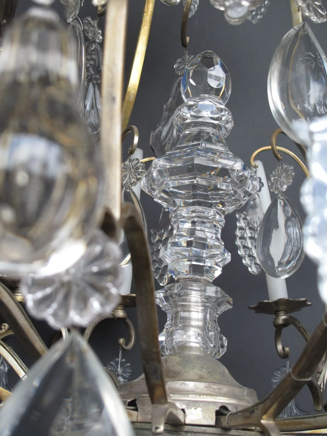 12-Arm French Cage Chandelier, c. 1860 – view 7