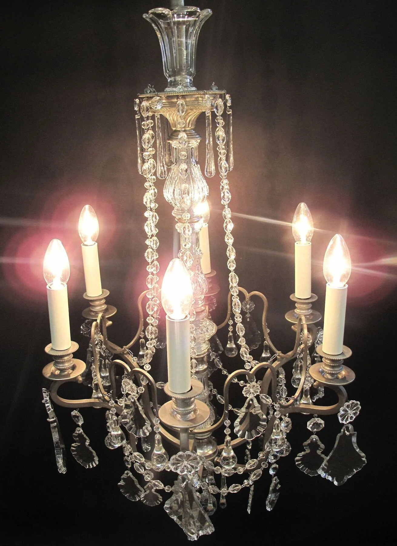 6-Arm French Chandelier, c. 1930 – view 7
