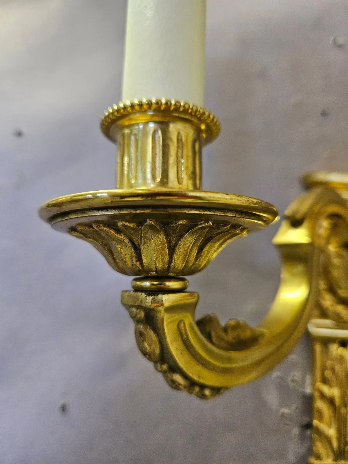 Set Of Four 2-Arm Brass Wall Lights – view 7