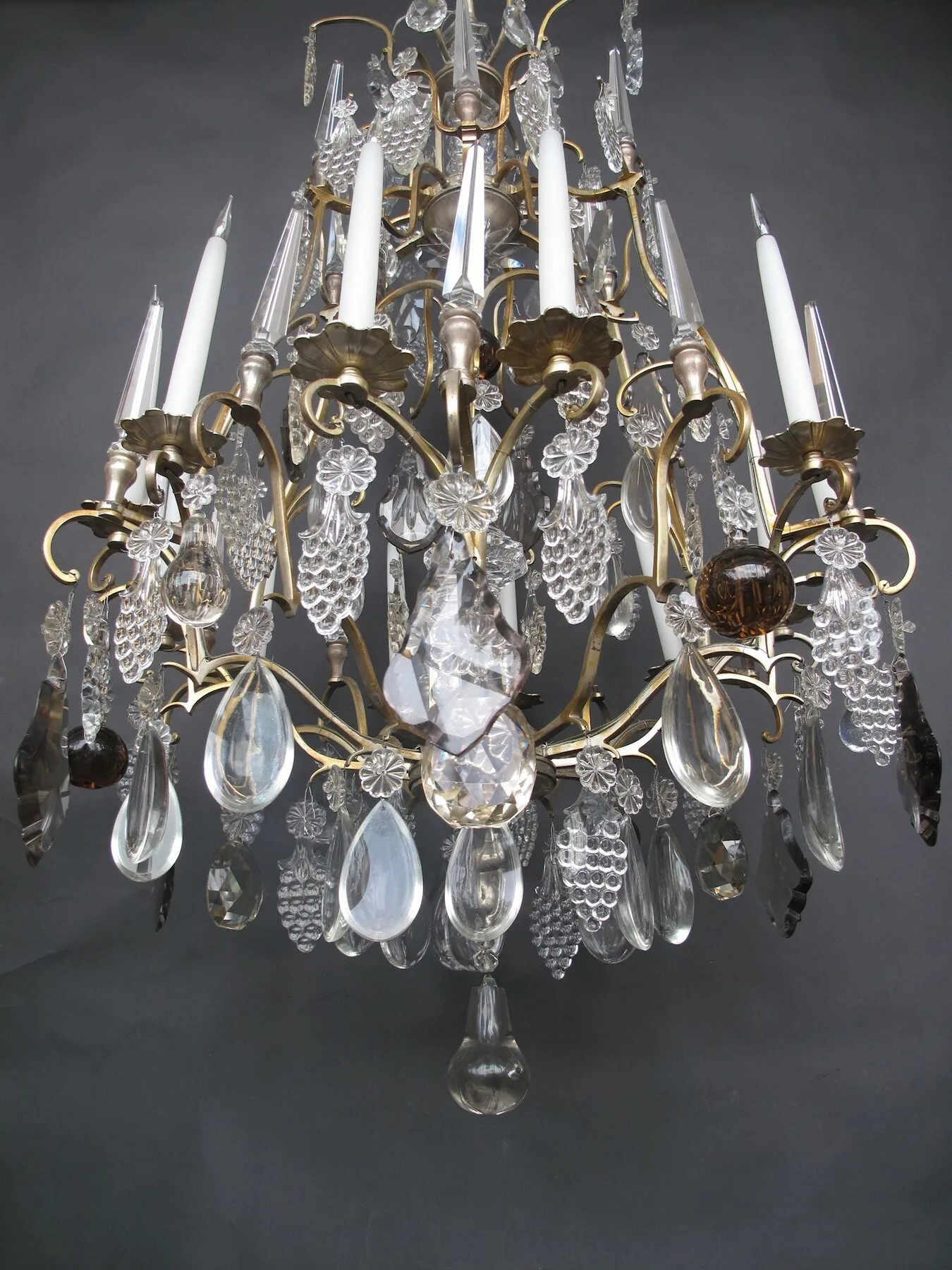 12-Arm French Cage Chandelier, c. 1860 – view 8