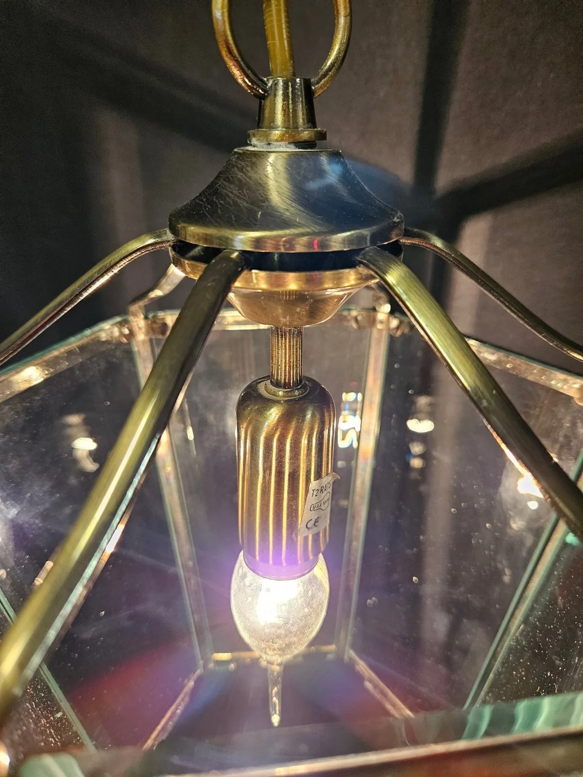 Pair Of Bevelled-Glass Lanterns, c. 1980 – view 8