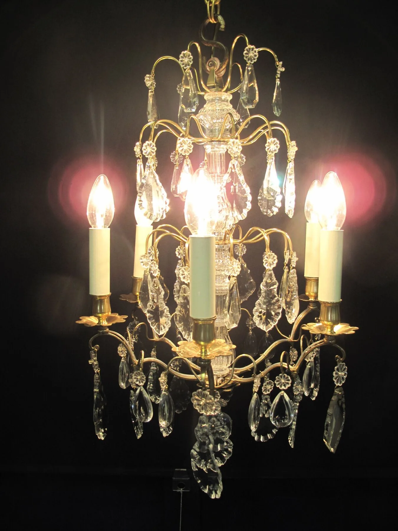 6-Arm French Chandelier, c. 1910 – view 8