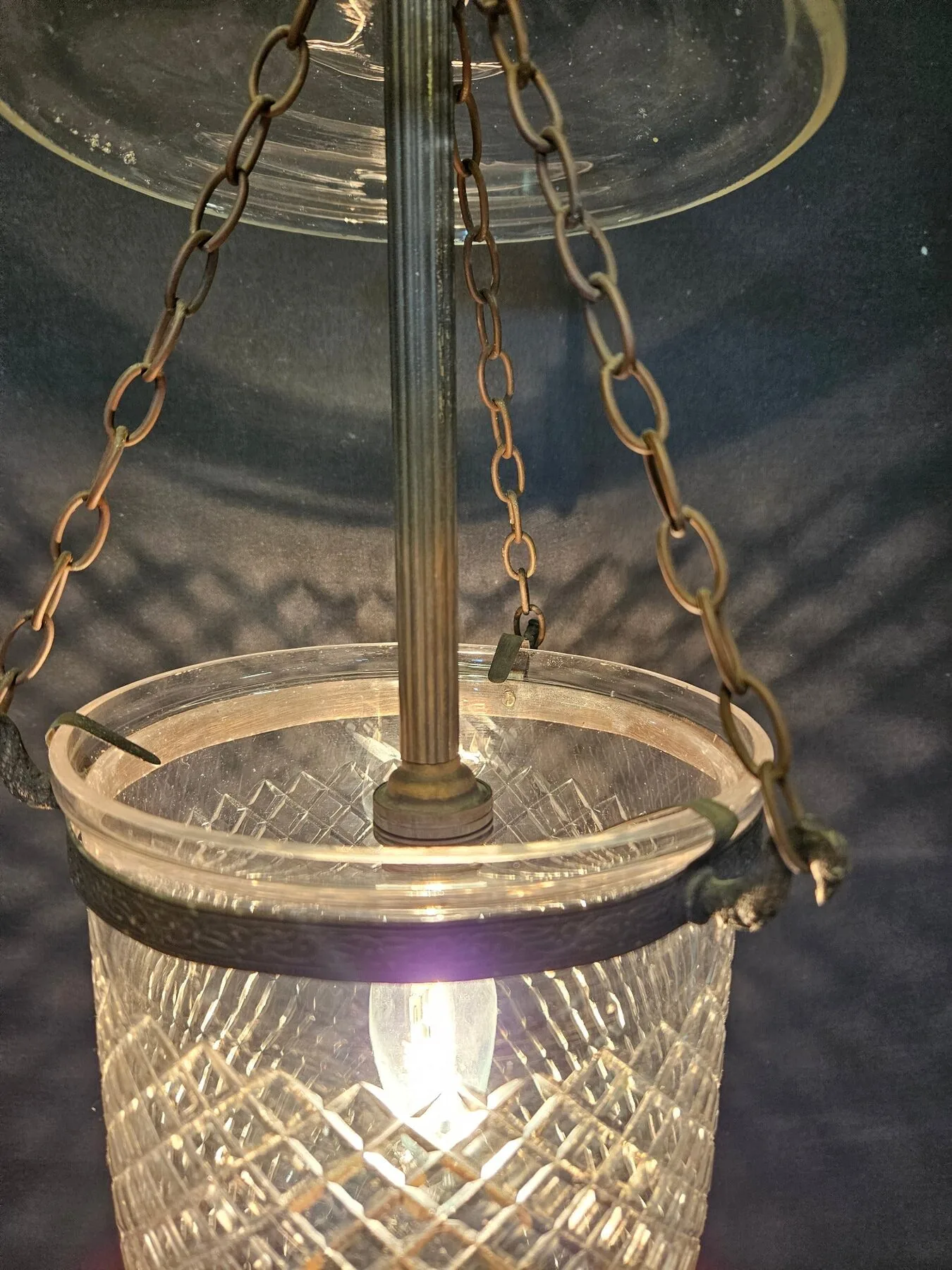 Small Cut-Glass Bell Lantern, c. 1880 – view 8