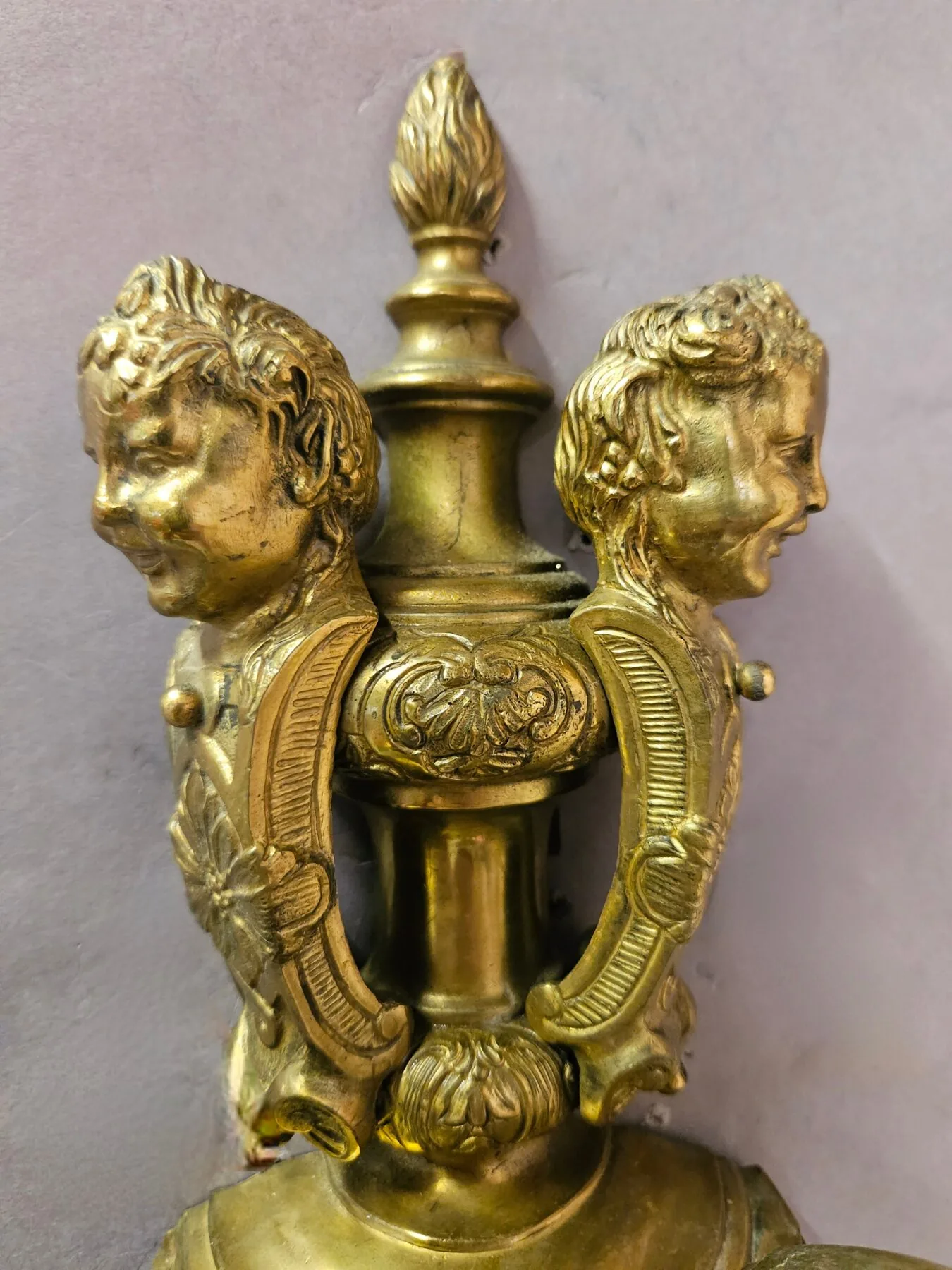 Pair Of 2-Arm Knole-Style Wall Lights, c. 1950 – view 8