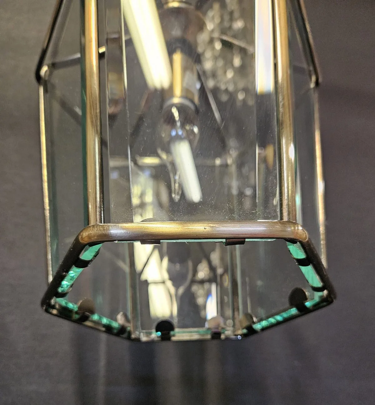 Pair Of Bevelled-Glass Lanterns, c. 1980 – view 9