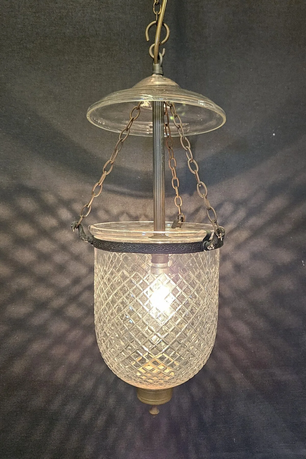 Small Cut-Glass Bell Lantern, c. 1880 – view 9