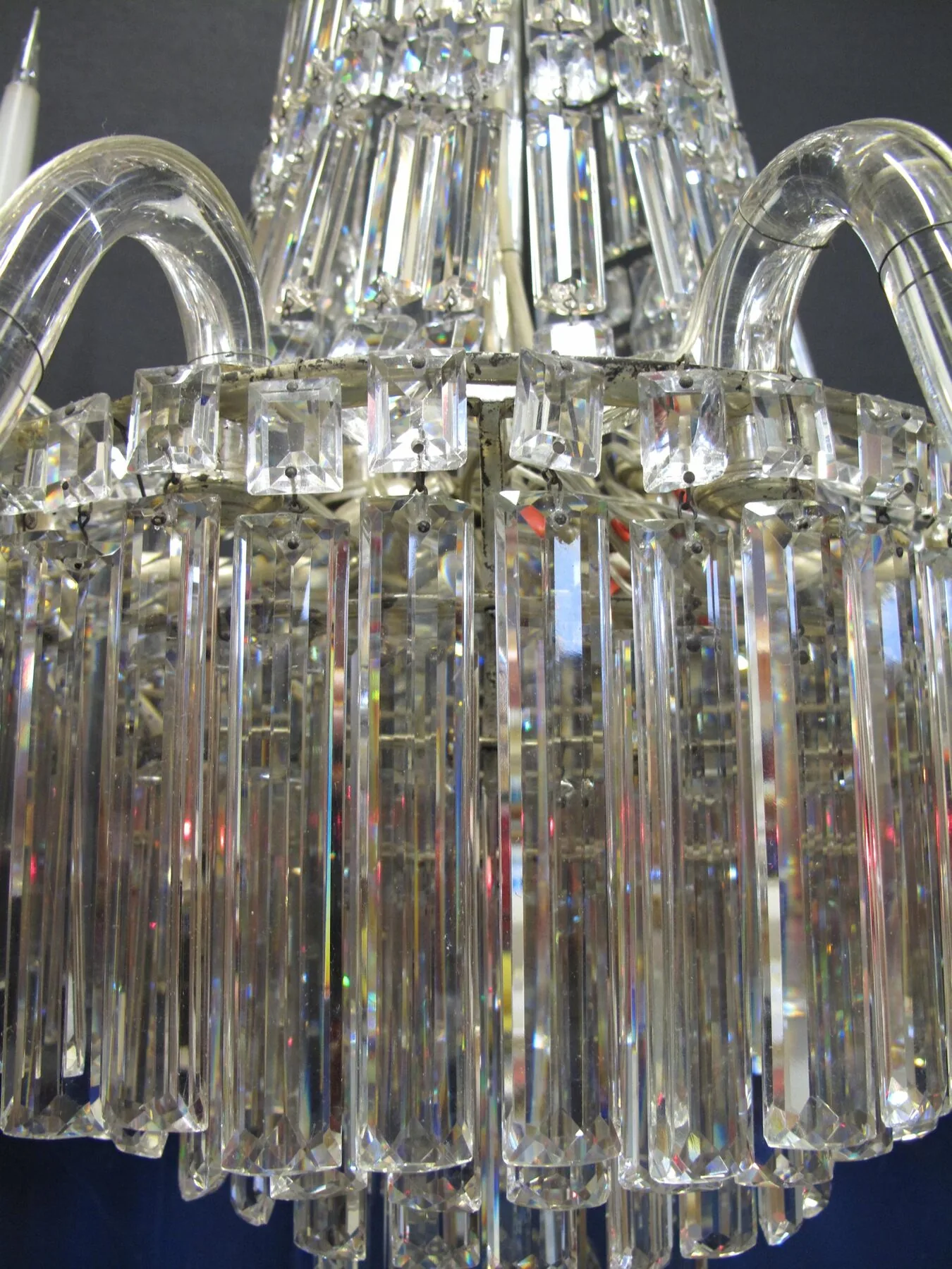 8-Arm Rule Drop Chandelier, c. 1830 – view 9