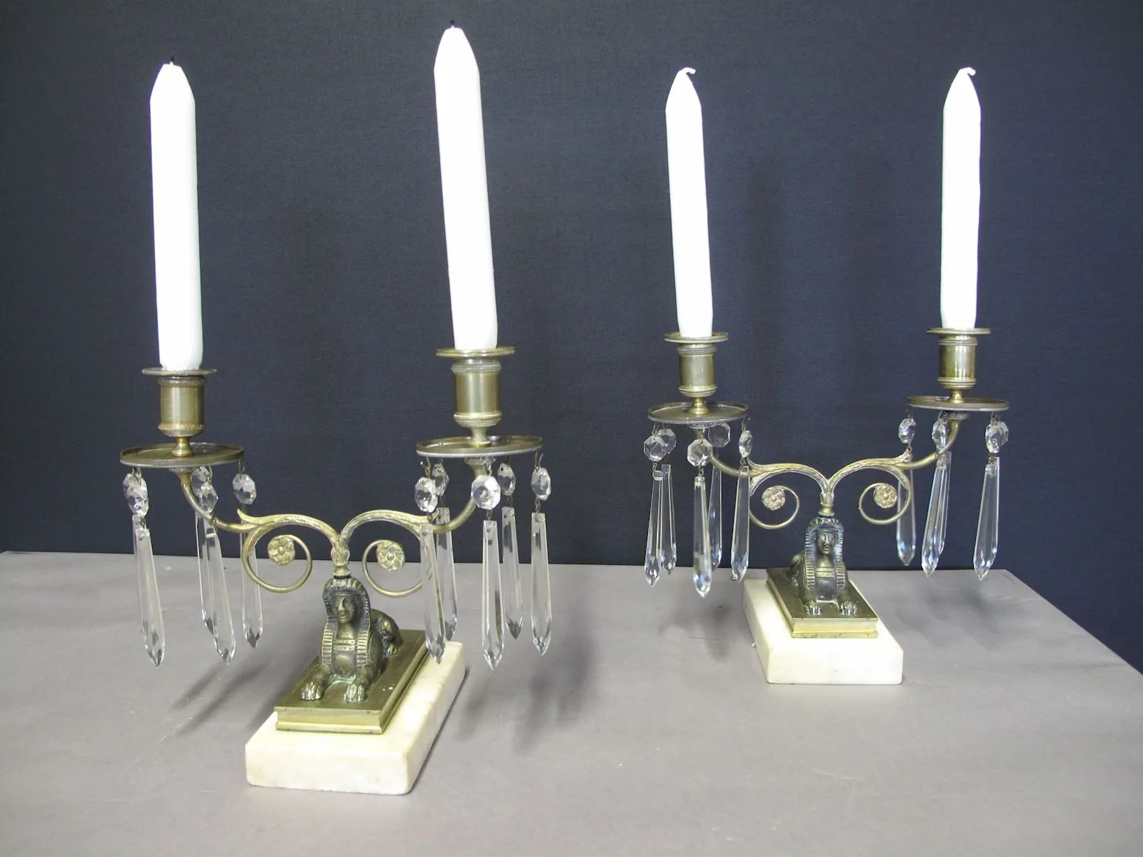 Pair of Sphinx Candelabra, c. 1820 – view 9