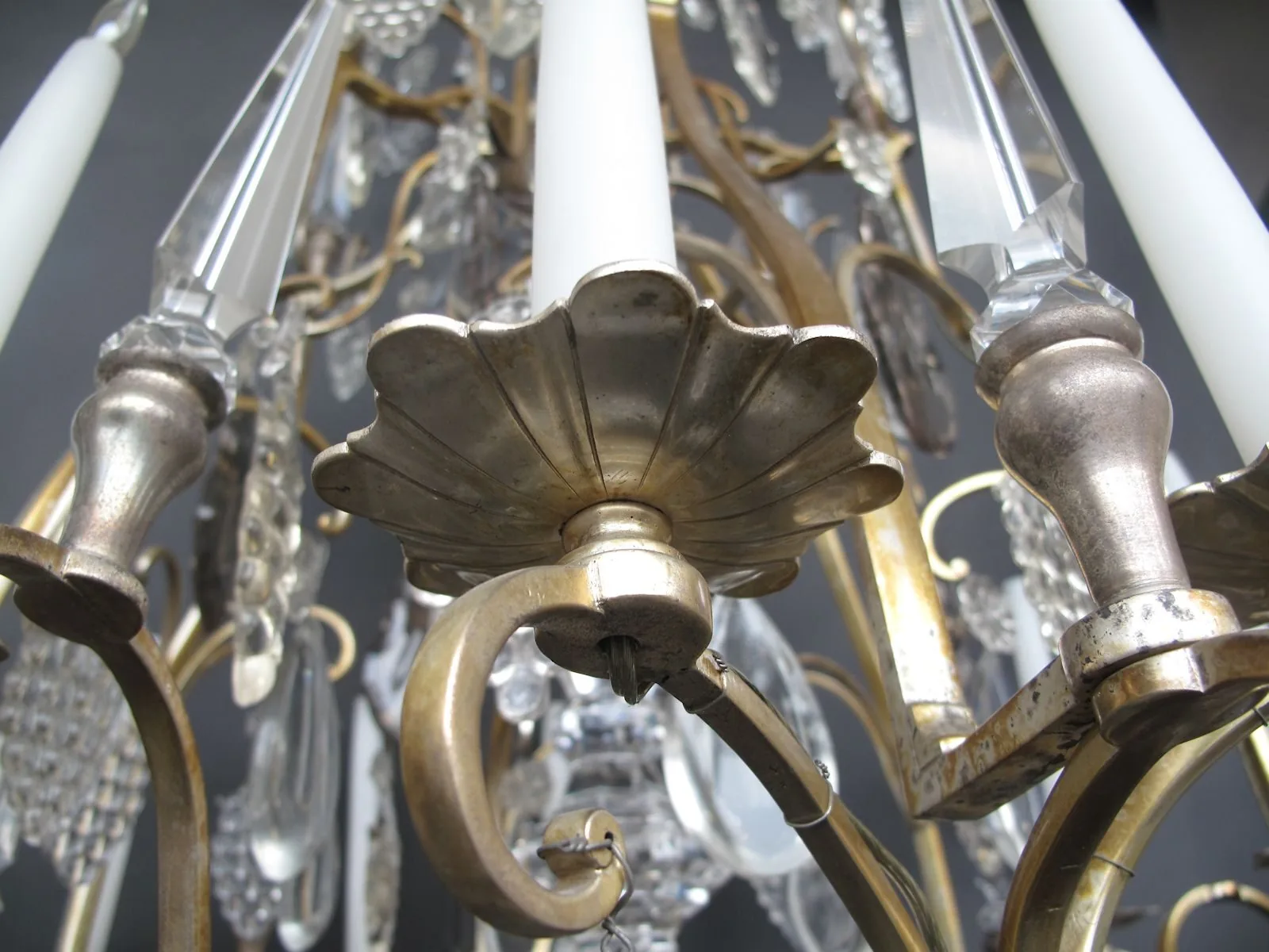 12-Arm French Cage Chandelier, c. 1860 – view 9