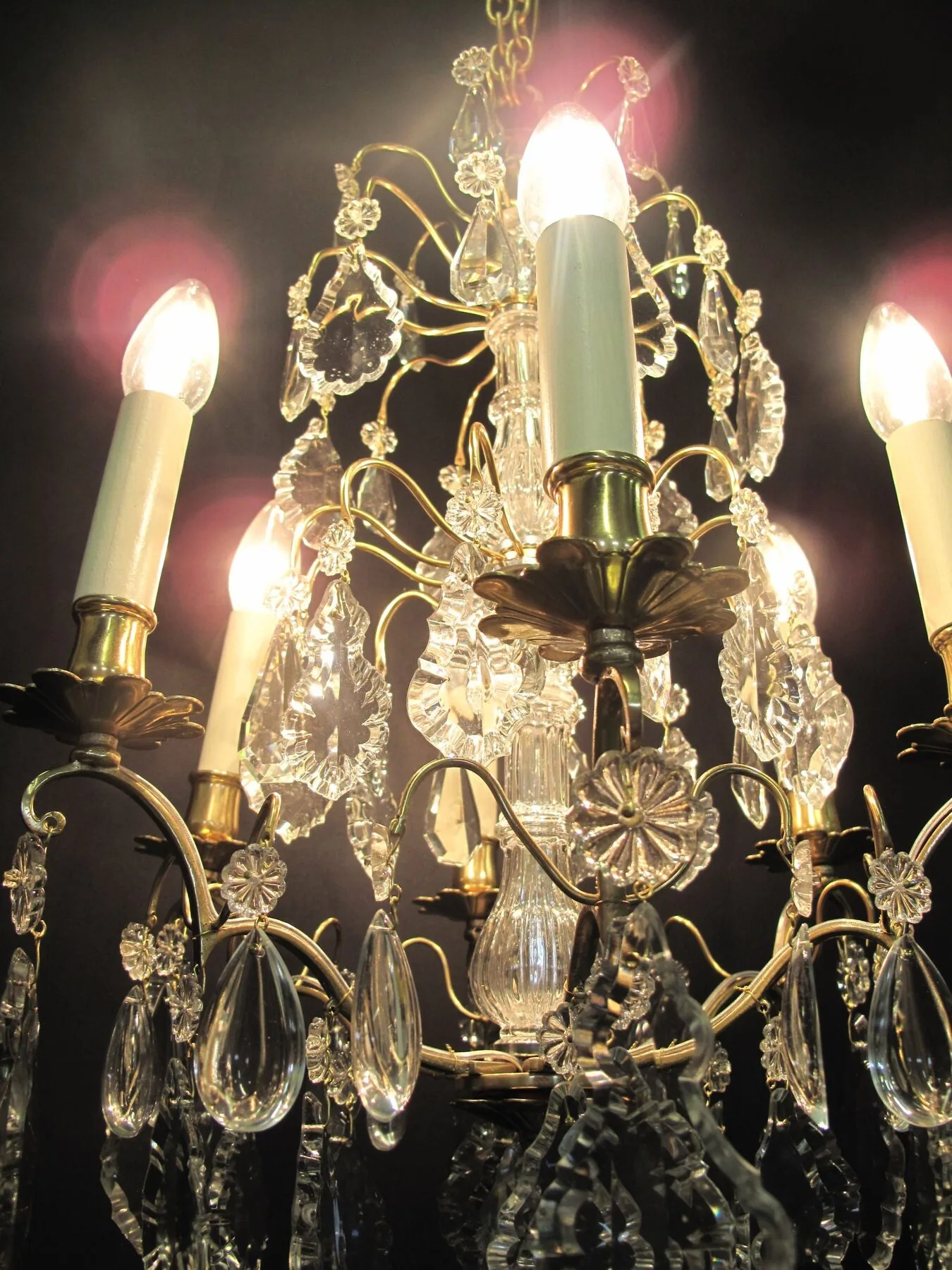 6-Arm French Chandelier, c. 1910 – view 9