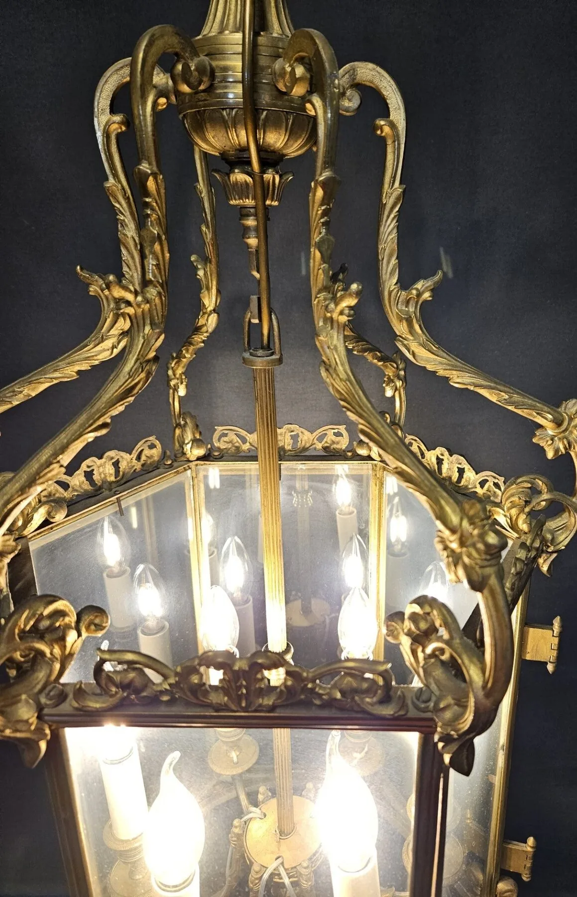 6-Sided Brass Lantern, c. 1820 – view 9