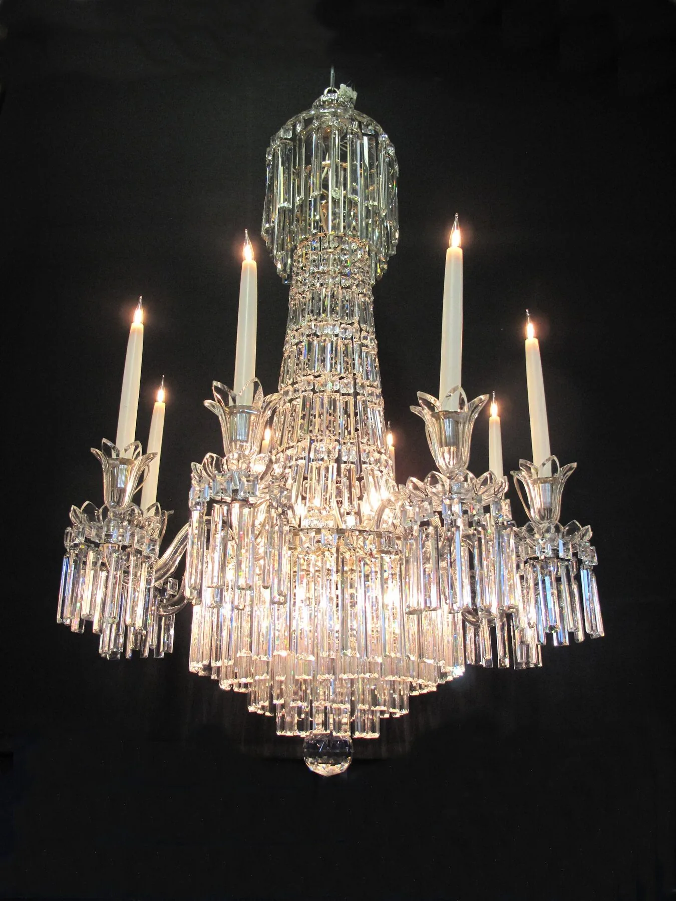 8-Arm Rule Drop Chandelier, c. 1830 – view 11