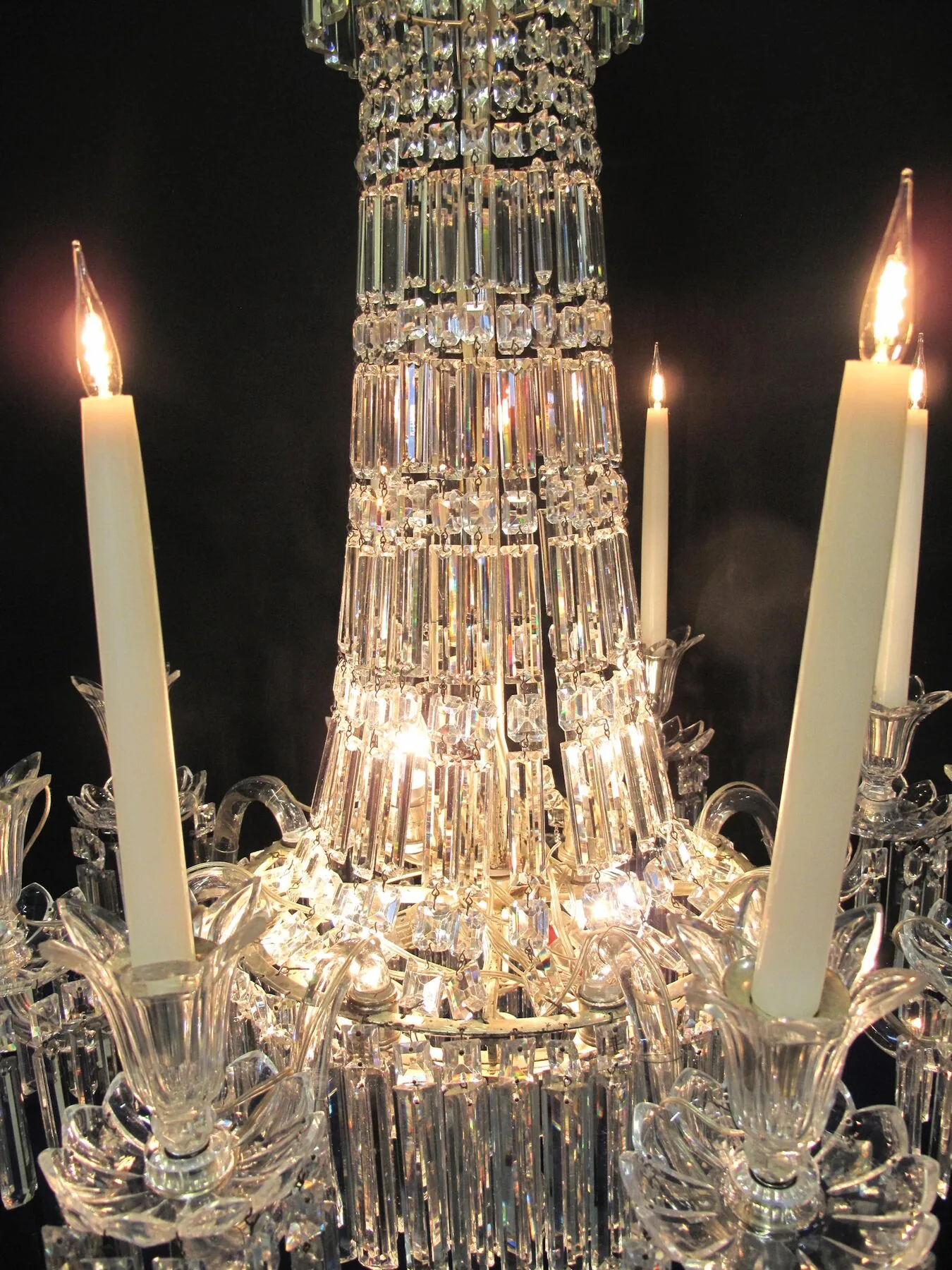 8-Arm Rule Drop Chandelier, c. 1830 – view 12