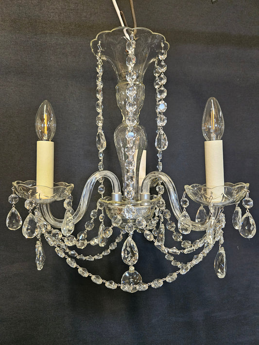 view of chandelier from front