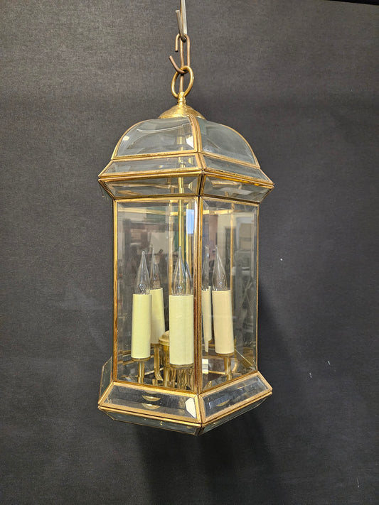 6-Sided Glass-Domed Lantern, CA. 1980