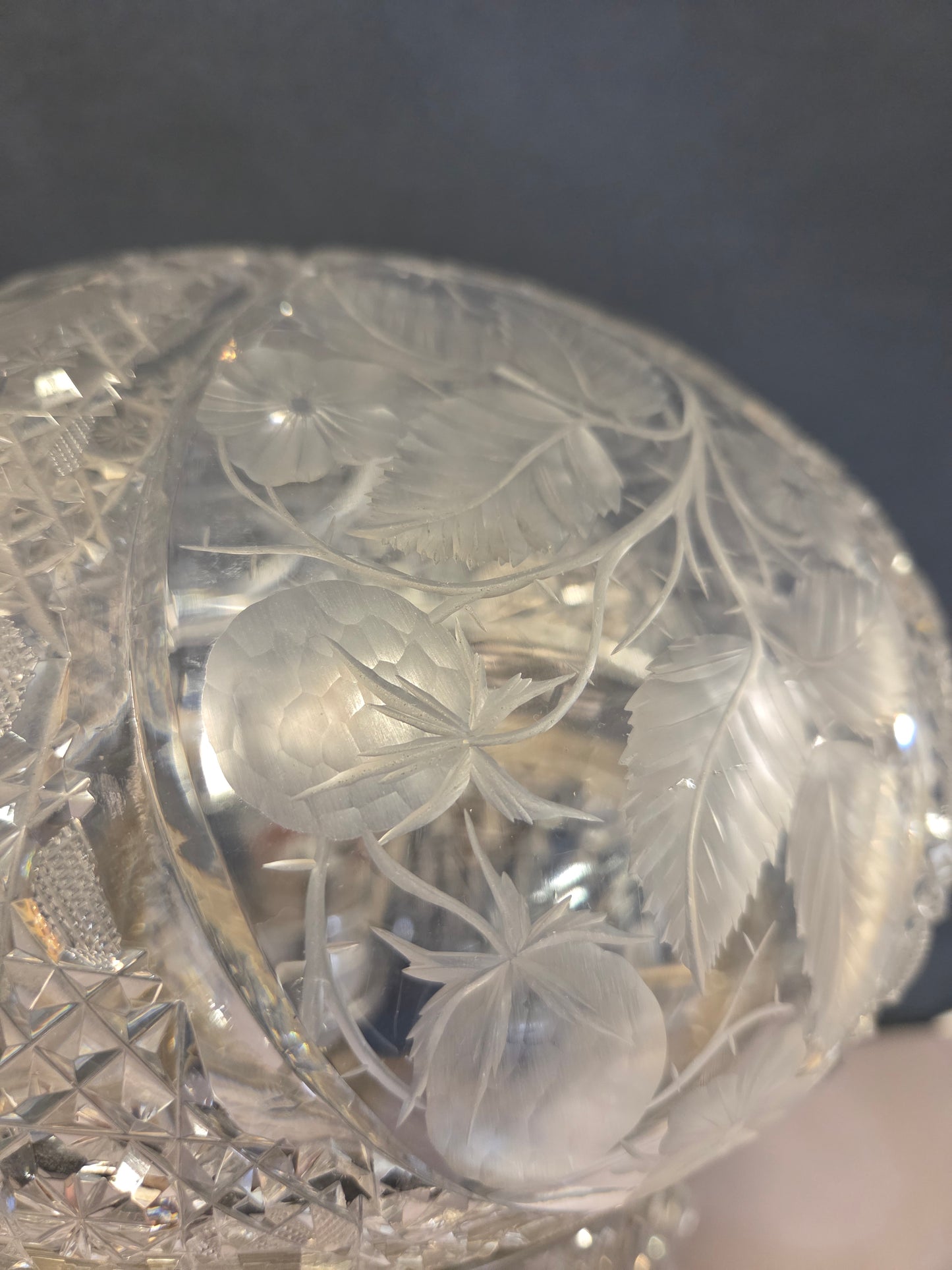 Cut-Glass Edwardian Lamp, CA. 1910