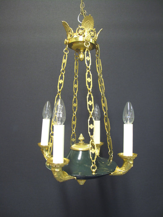 4 arm french empire chandelier