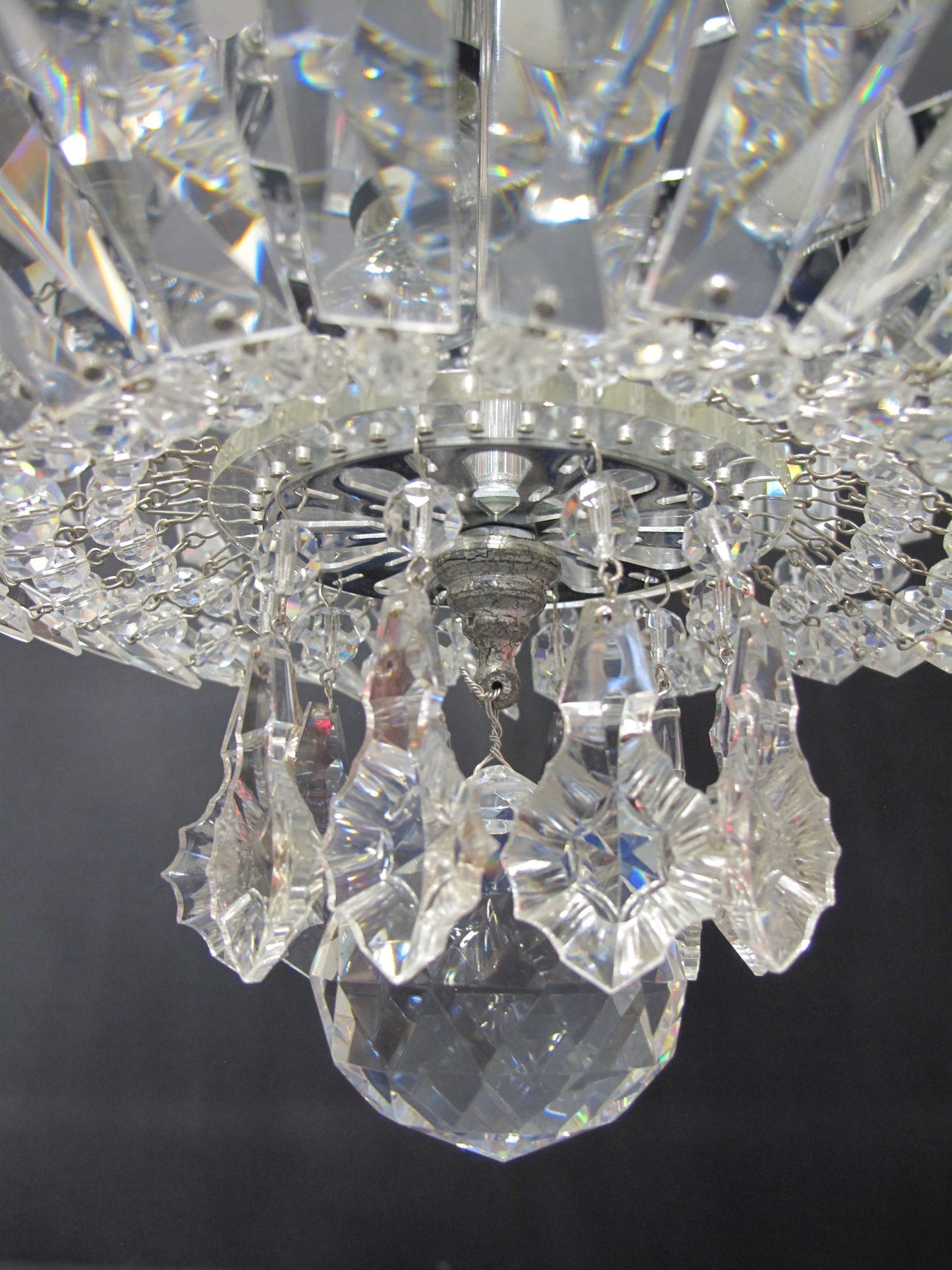 view of bottom part of chandelier