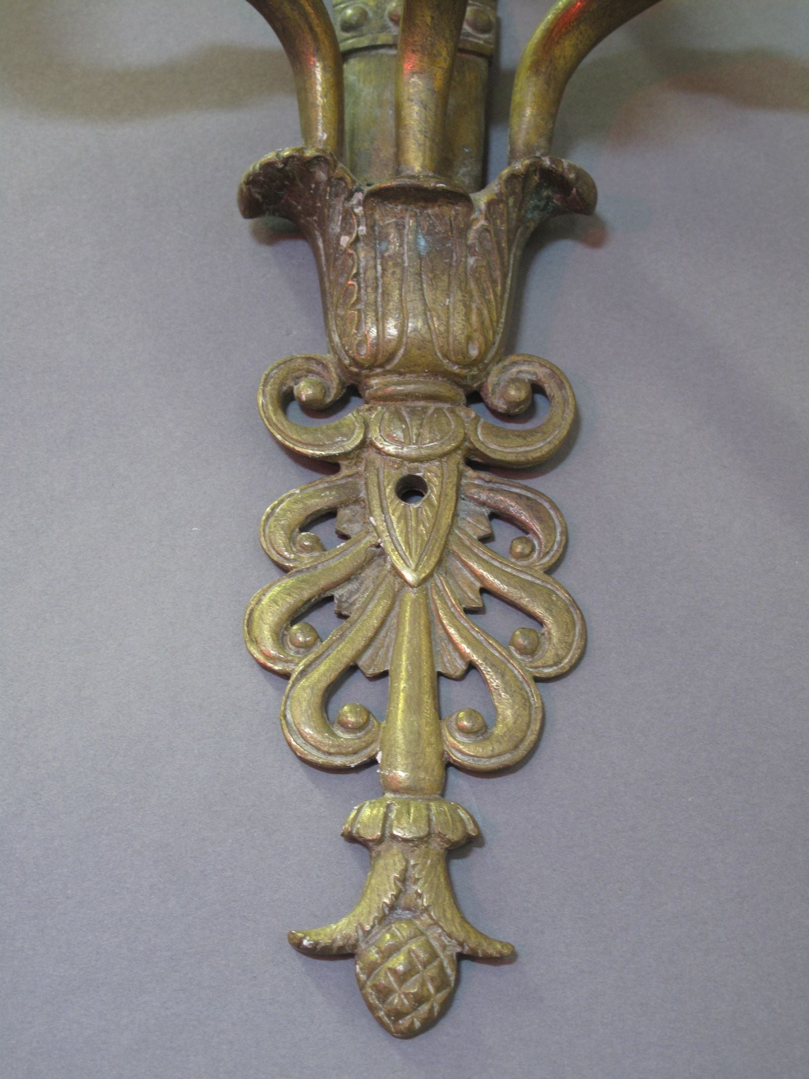 view of bottom part of wall light